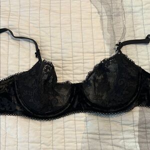 Elegant Black Lace Bra